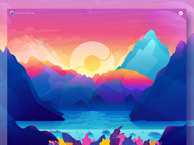 Wallpaper of Codesigned color illustration gradient illustration mountain nature rock sky wallpaper