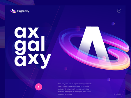 AxGalaxy Logo by Zahidul on Dribbble