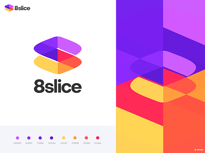 8 Slice logo design