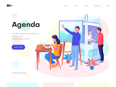 Agenda page illustration