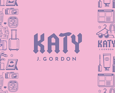 Katy J Gordon beauty blackletter blogger branding fashion gothic icons identity illustration logo typography