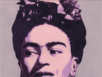 Analogous Portrait - Frida Khalo illustration