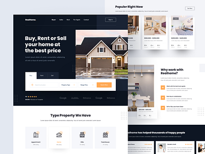 Real estate Landing page