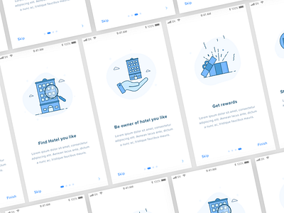 Onboarding hotel app