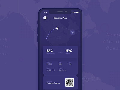 Boarding pass boarding pass ios pass tickets travel ui