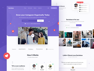 Socialaza - Landing page