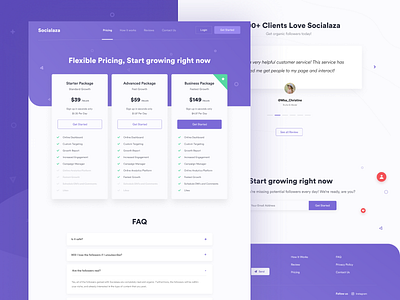 Socialaza - Pricing Page