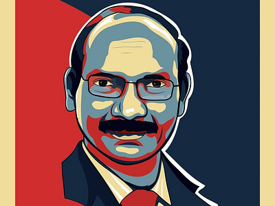 Cartoon of K. Sivan : Indian Space Scientist