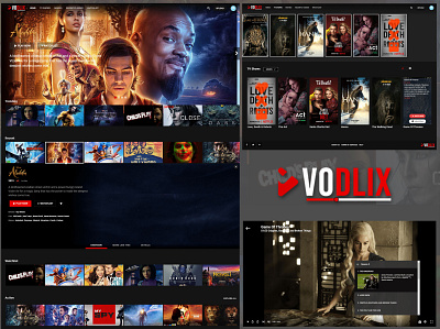 Vodlix’s ultimate white-label design movie app ott video videoweb vod web webdesign website website design