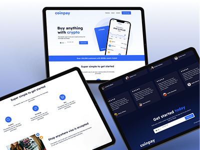 Coinpay Crypto Web App Design UI/UX 2d app branding clean coin crypto crypto exchange cryptocurrency design exchange graphic design illustration logo mobile mobile app simple ui ux vector web3