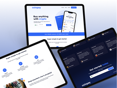 Coinpay Crypto Web App Design UI/UX