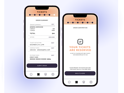 Art Gallery Checkout - Order Summary & Confirmation app art gallery branding checkout design e commerce graphic design icon minimal mobile order confirmation order summary typography ui