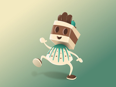 Chocolate Dreams character chocolate nougat truffle vector vectorillustration