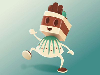 Chocolate Dream | COLOR CORRECTED character chocolate color balance food nougat truffle vector vectorillustration wip