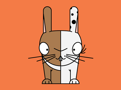 Fluffy Dream Team animal bunnies bunny flat flat design pin pin design vector vectorillustration