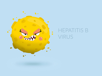 Character Design - Hepatitis B Virus adobe illustrator character character design hepatitis illustration monster vaccine vector illustration virus