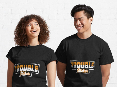 Typography t shirt design graphic design t shirt t shirts tee trouble typography vector