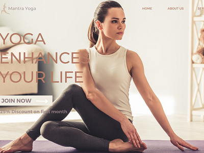 Mantra Yoga Landing Page/Web Design branding graphic design landing page ui ux visual design web design