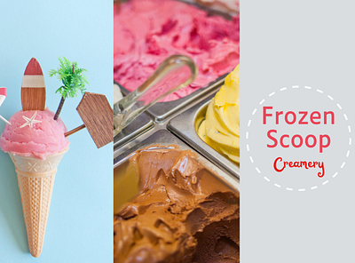 Frozen Scoop graphic design ui