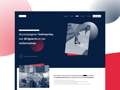 Corporate landing page