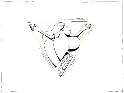 Woman position triangle character character design girl illustration woman women