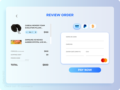 Daily UI 002 | Check Out app branding check commerce daily dailyui design e illustration out product ui web