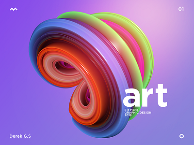 One Dribbble Invitation 3d art c4d design graphic design