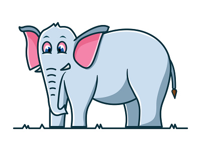 cute little elephant... adobe illustration art work character design cute elephant design elephant illustration elephant vector graphic design illustration vector vector design