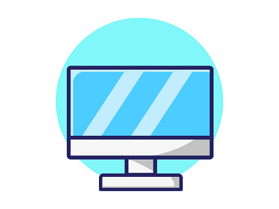 computer flat vector illustration