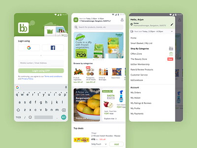Big Basket Redesign | Online Grocery Store design ecommerce grocery app ui ui design ux