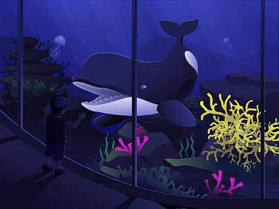 Aquarium aquarium boy fish illustration illustrator jellyfish nemo reef underwater water whale
