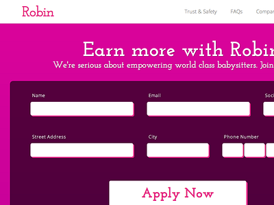 Sign up page - MeetRobin.com application apply basic plans pricing register sign up subscription