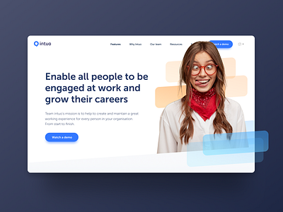 Intuo - Teampage about careers mission people profile team values visual web