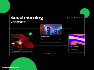 Spotifyredesign designs, themes, templates and downloadable graphic elements  on Dribbble