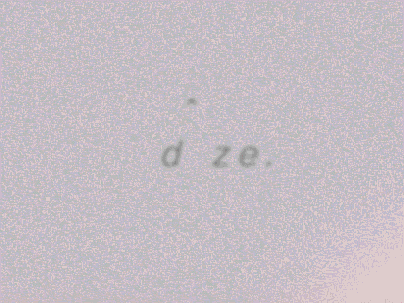 d^ze-iD chromatic aberration design identity design motion simplicity typography