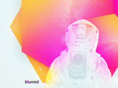 Lost astronaut blur lost void