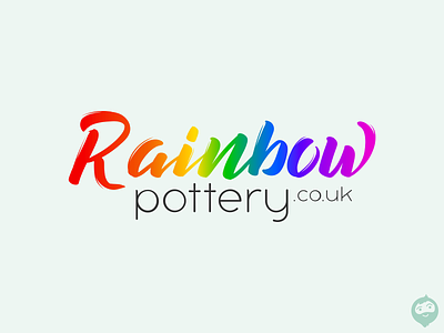 Rainbow Pottery branding logo logo design logodesign logotype pottery rainbow rainbow pottery
