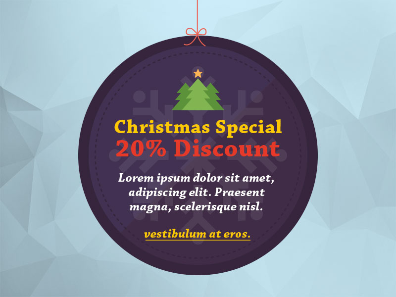 Christmas Offer illustrator photoshop