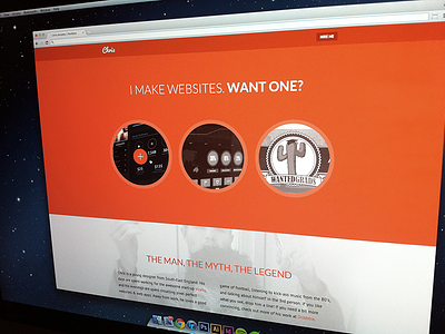 Portfolio Redesign clean lato orange portfolio pt sans web design website