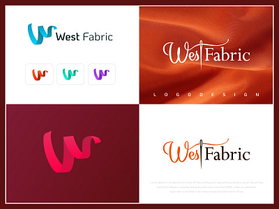 West Fabric Logo Design 3d animation branding design graphic design illustrator logo logo design mockup motion graphics photoshop ui