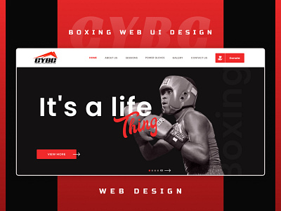 CYBC-Boxing Web UI Design.