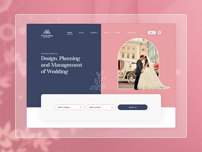 Monasabat : Planning and Management of Wedding Website adobe xd app designer appdesign branding design figma logo ui uiux uiux design webdesign wedding weddingdesign weddingmanagement weddingplanning weddingwebsite