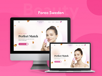 Foreo : Beauty Product Website Design adobe xd beauty beautydesign beautyecommercewebsites beautyproduct beautyproductswebsite beautywebsite branding design figma ui uiux webdesign