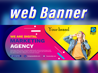 web Banner branding cover design design flyer graphic design illustration logo photoshop vector