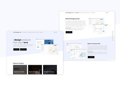 Minimal Portfolio Site blueprint minimal portfolio product design productdesign ui ux uxdesign web webdesign wireframe