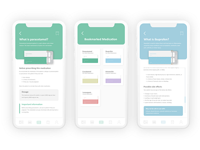 Medication App app app design design flat product design ui ux ux design