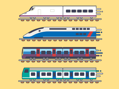 Trains designs, themes, templates and downloadable graphic elements on  Dribbble