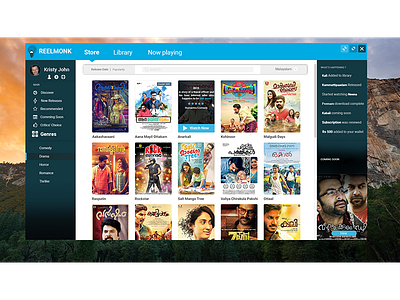 Reelmonk Movie Store ui uiux