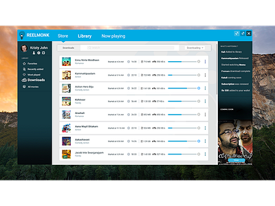 Reelmonk Movie Store ui uiux