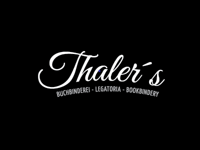 Thaler´s Logo - Simple draft book company logo logo retro vector